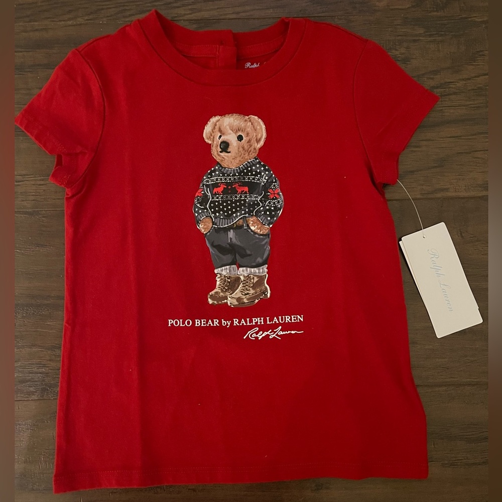 BRAND NEW Polo Ralph Lauren Toddler Holiday T-shirt